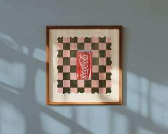 Cola-konsttryck: Dopamindekor, maximalistisk väggkonst