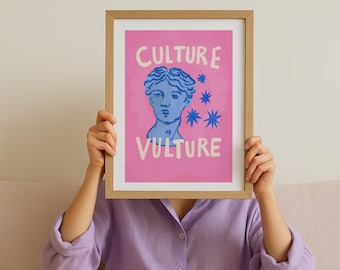 Culture Vulture Print: Colorful KateFoxDesign Art
