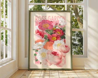 Rosengarten Print: Französisches Blumenbouquet (A4 Prints)