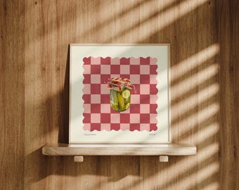 Pickle Art Print: Dopamindekor, Maximalistisk väggkonst