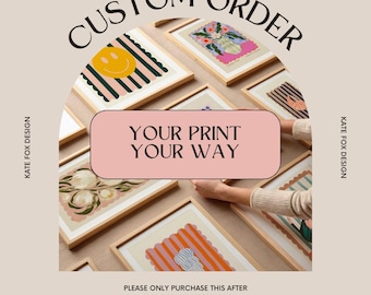 Custom Order Listing / Please Message Before Ordering / Bespoke Order / Personalisation