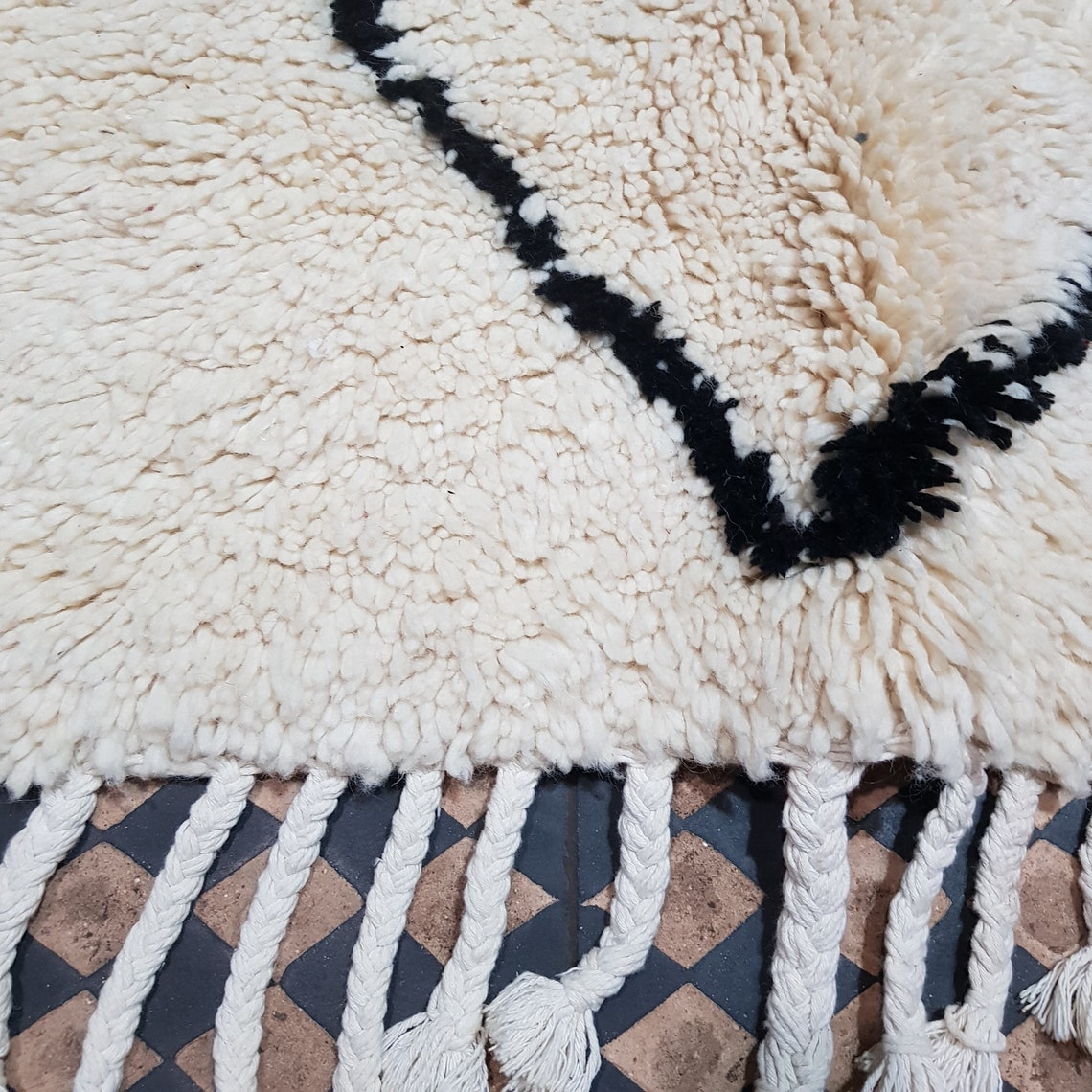 Handmade Morccan Rug, Beni Ouran Wool Rug Etsy Canada