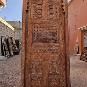 Custom Wooden Door, Moroccan Doors, Handgarved Moroccan Door, Farm House Door, Unique Door, Vintage Style Doors