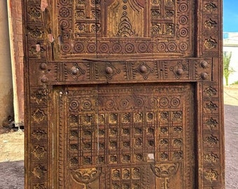 Berber Vintage Door, Moroccan Old Door, Amazigh Doors, Moroccan Doors