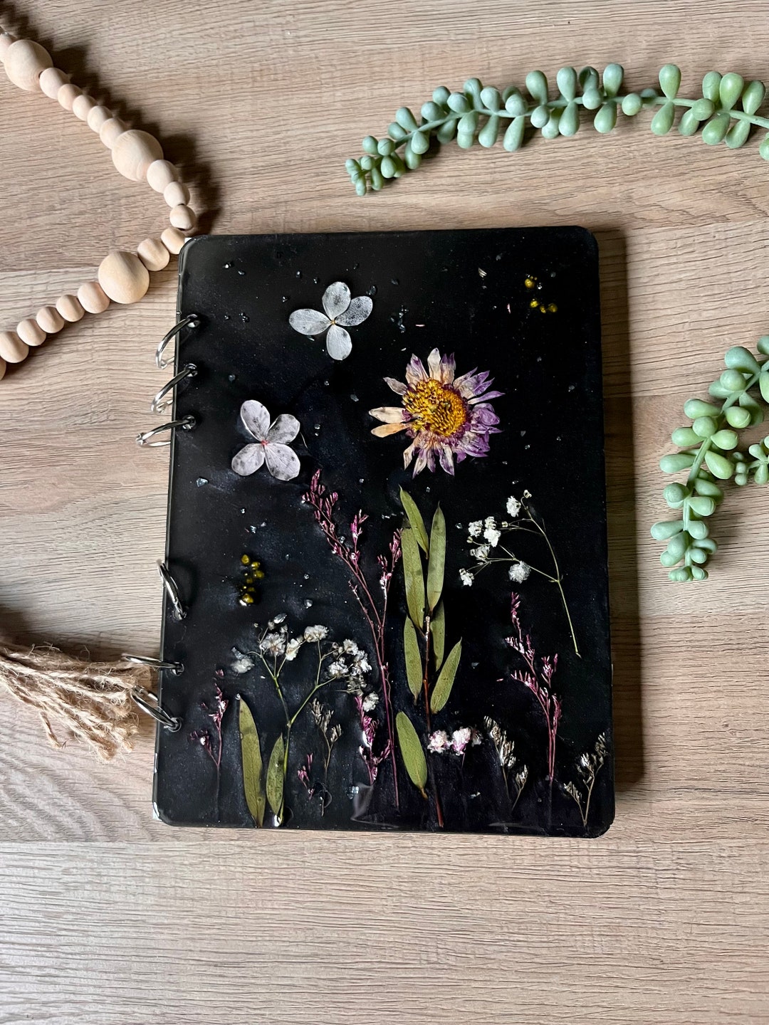 RESIN FLOWER JOURNAL A5 Size - Etsy