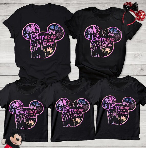 Disney Birthday Squad Shirts Disneyland Birthday Shirts - Etsy