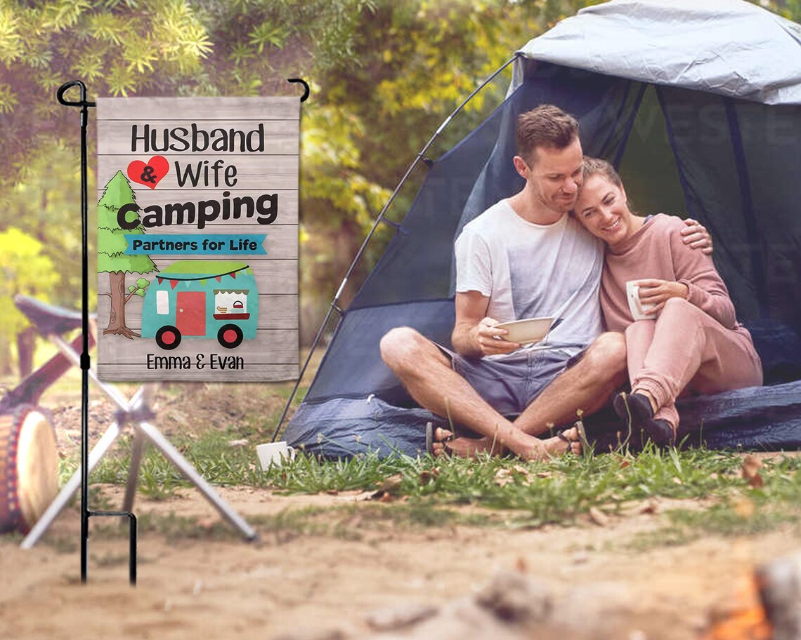 Husband & Wife Camping Partners for Life Personalized Camping Etsy