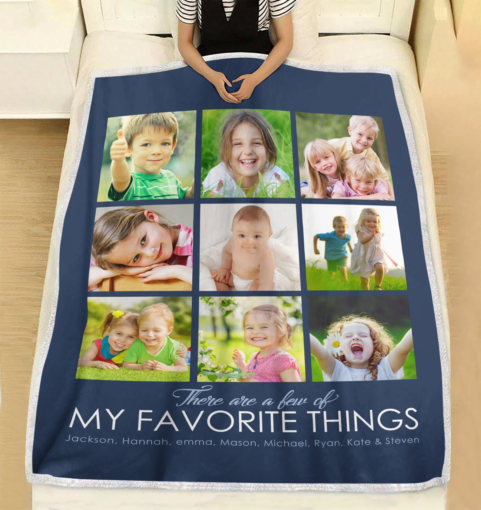 Photo Blanket Customized Personalized Photo Blanket Photo Etsy