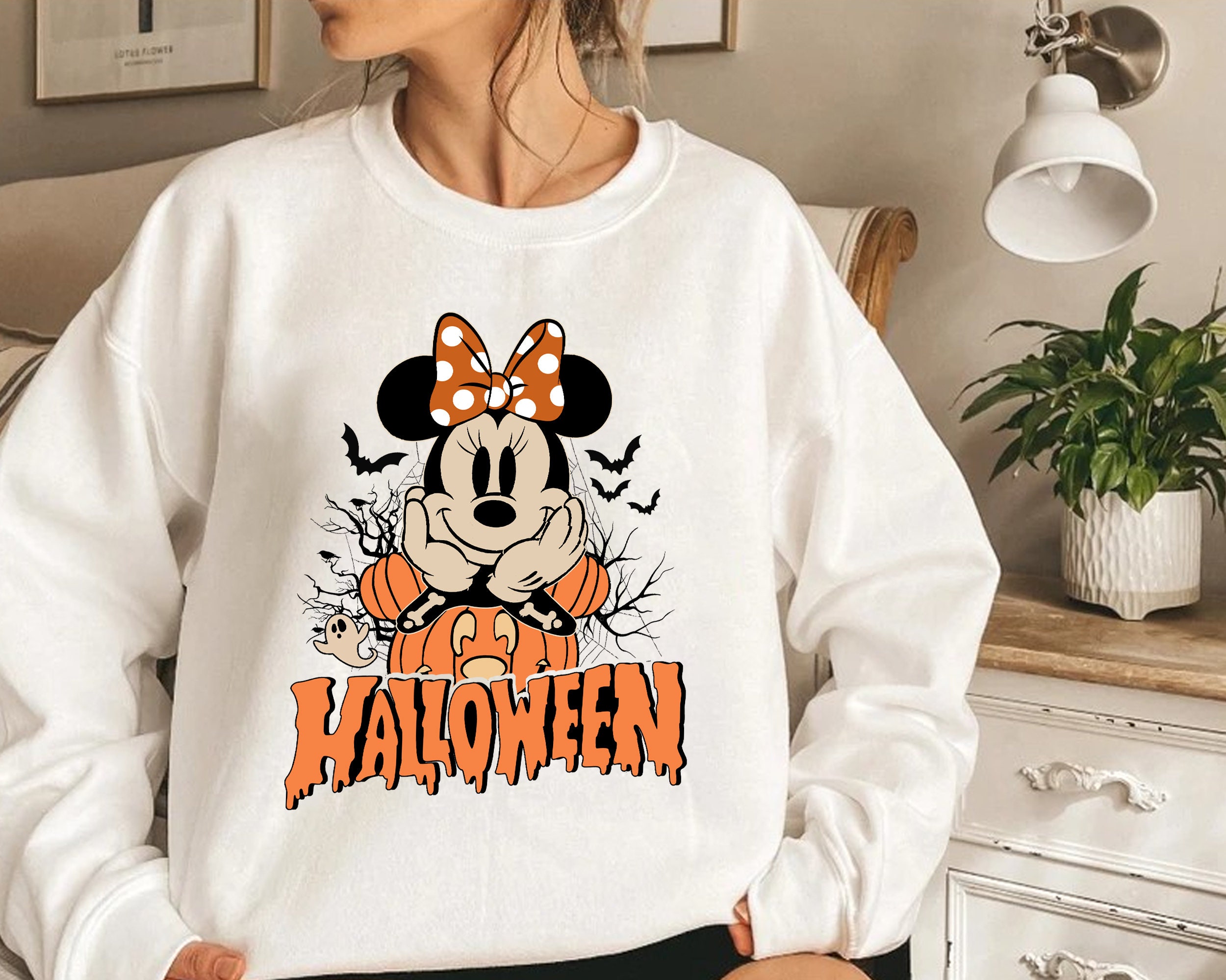 Discover Sudadera Mickey Minnie Halloween Disney Divertido Unisex