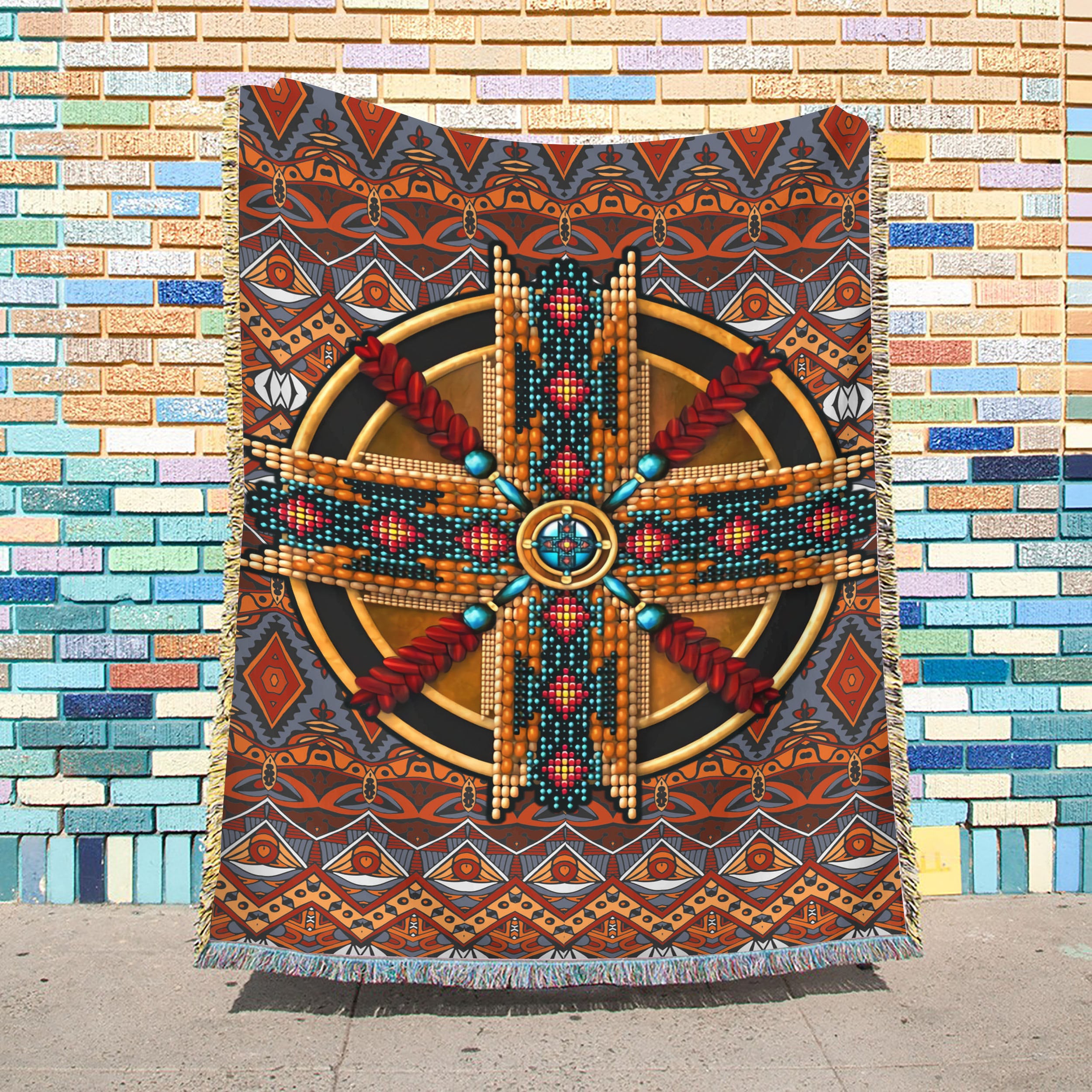 Native American Throw Blanket Woven Blankets Native American Etsy