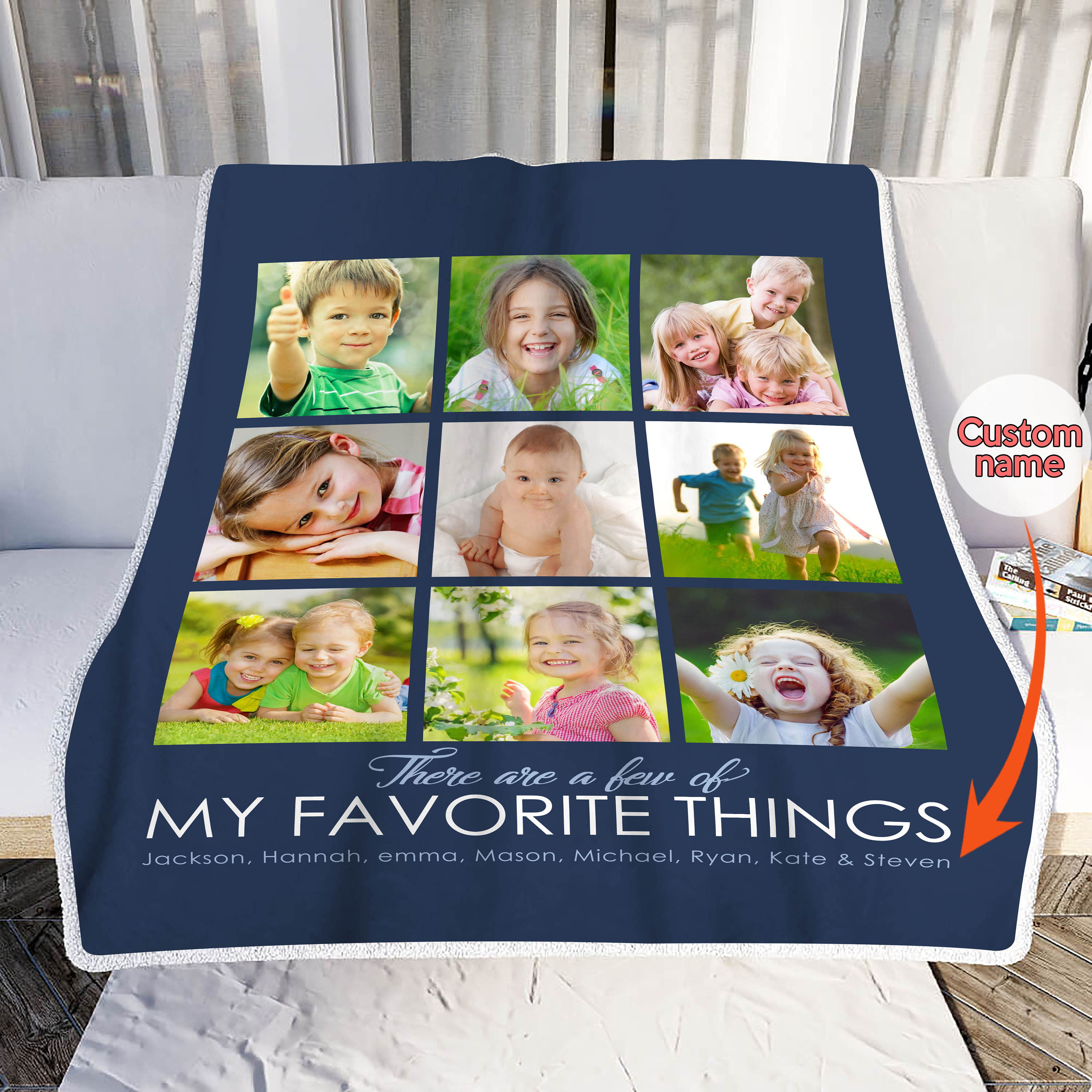 Photo Blanket Customized Personalized Photo Blanket Photo Etsy