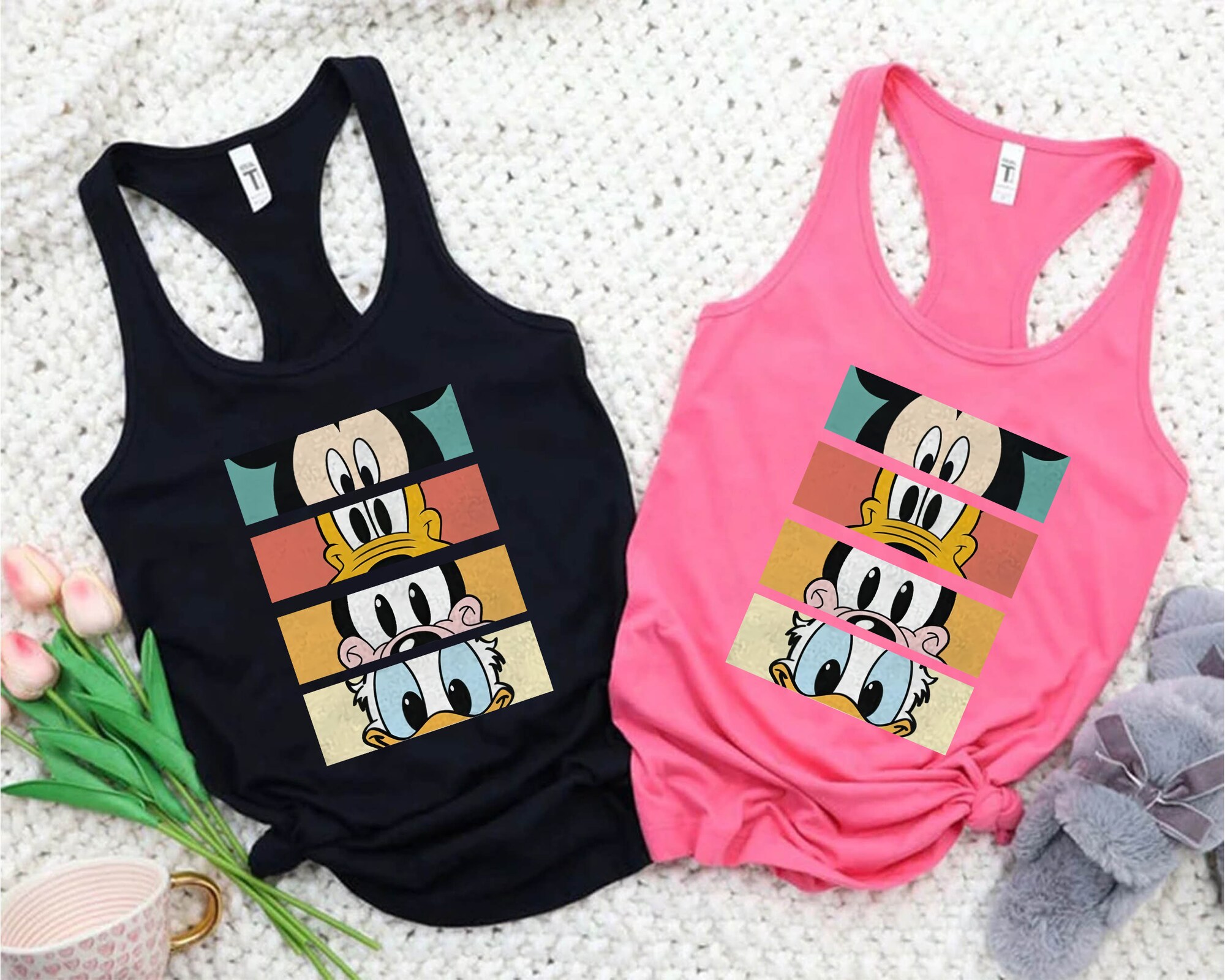 Discover Disney Mickey Tank Top, Disney Friends Tank, Mickey Friends Tank, Disney Tank Top, Mickey Minnie Donald Pluto, Disney Tank Tops for Women