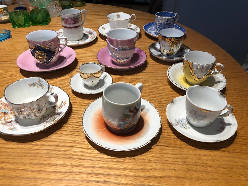11demitasse Cups and Saucers 11 Matching Sets Etsy