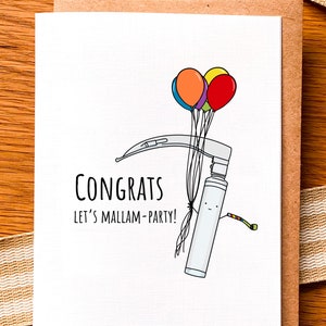 Congrats Lets Mallampati - Mallam-Party Doctor Card - Medical School Grad - DO Card - Anesthesia ICU Fellowship Match Anesthesiology Cute