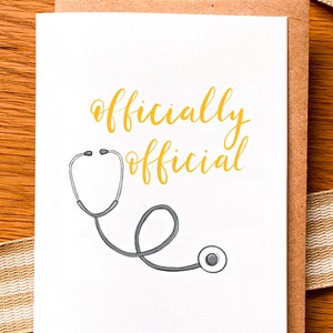 Congrats Doctor Card: Medical School Graduation, New Nurse Gift