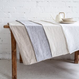 Sustainable linen tablecloths are a timeless kitchen accessory for any occasion - Easter, Thanksgiving, Christmas, Weddings and etc. Eco-friendly linen table cloths are a necessity in creating a beautiful cozy and luxurious home interior decor.