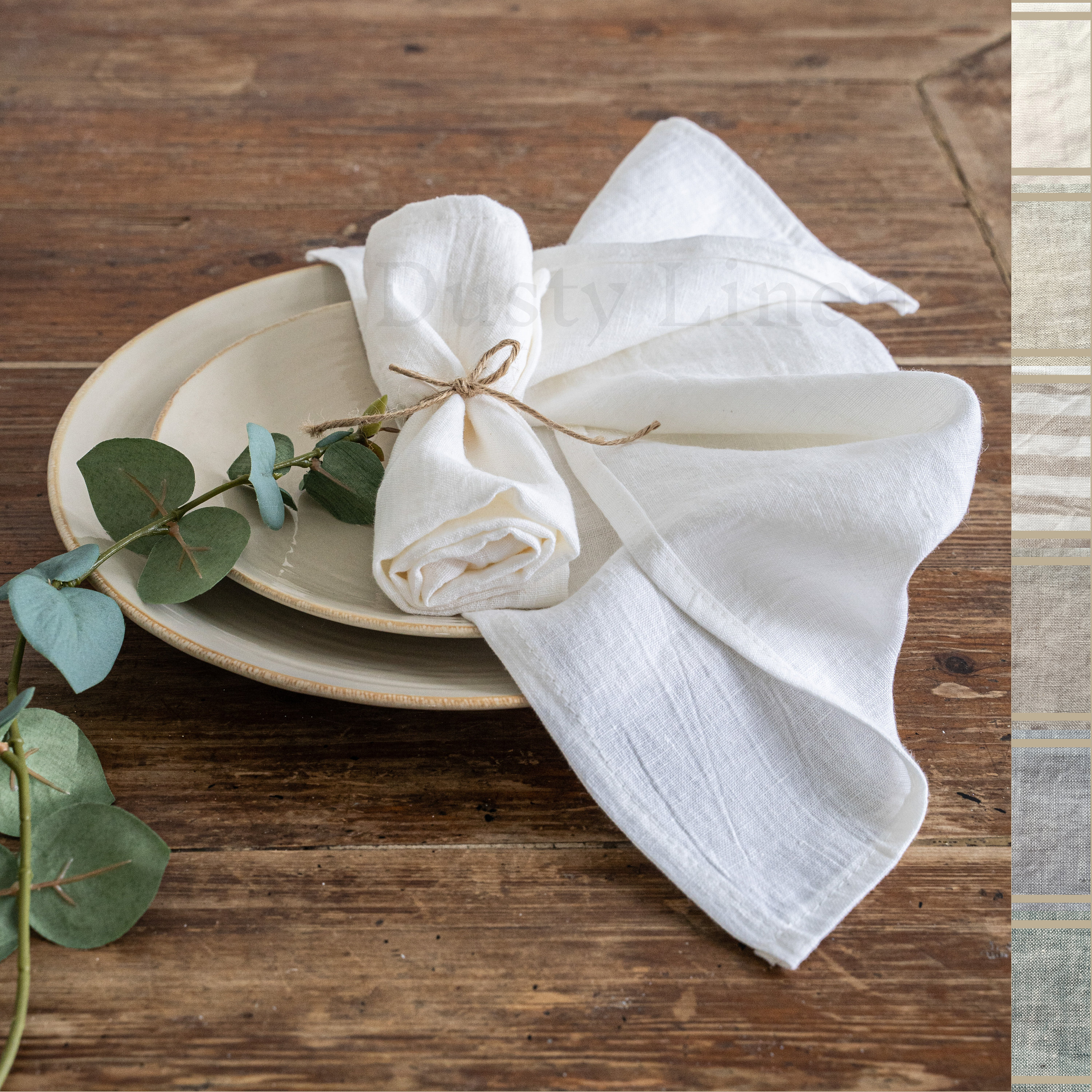 Natural Linen Napkins Set. Kitchen Table Napkin Cloths. Stonewashed Napkin  Set. Pure Wedding Napkins Set. Handmade Napkins. Bulk Napkins Set 