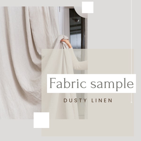 Linen fabric samples set of all colors (fast delivery). Linen fabric swatches for curtain panels. Couch covers. Bedspreads. Tablecloths