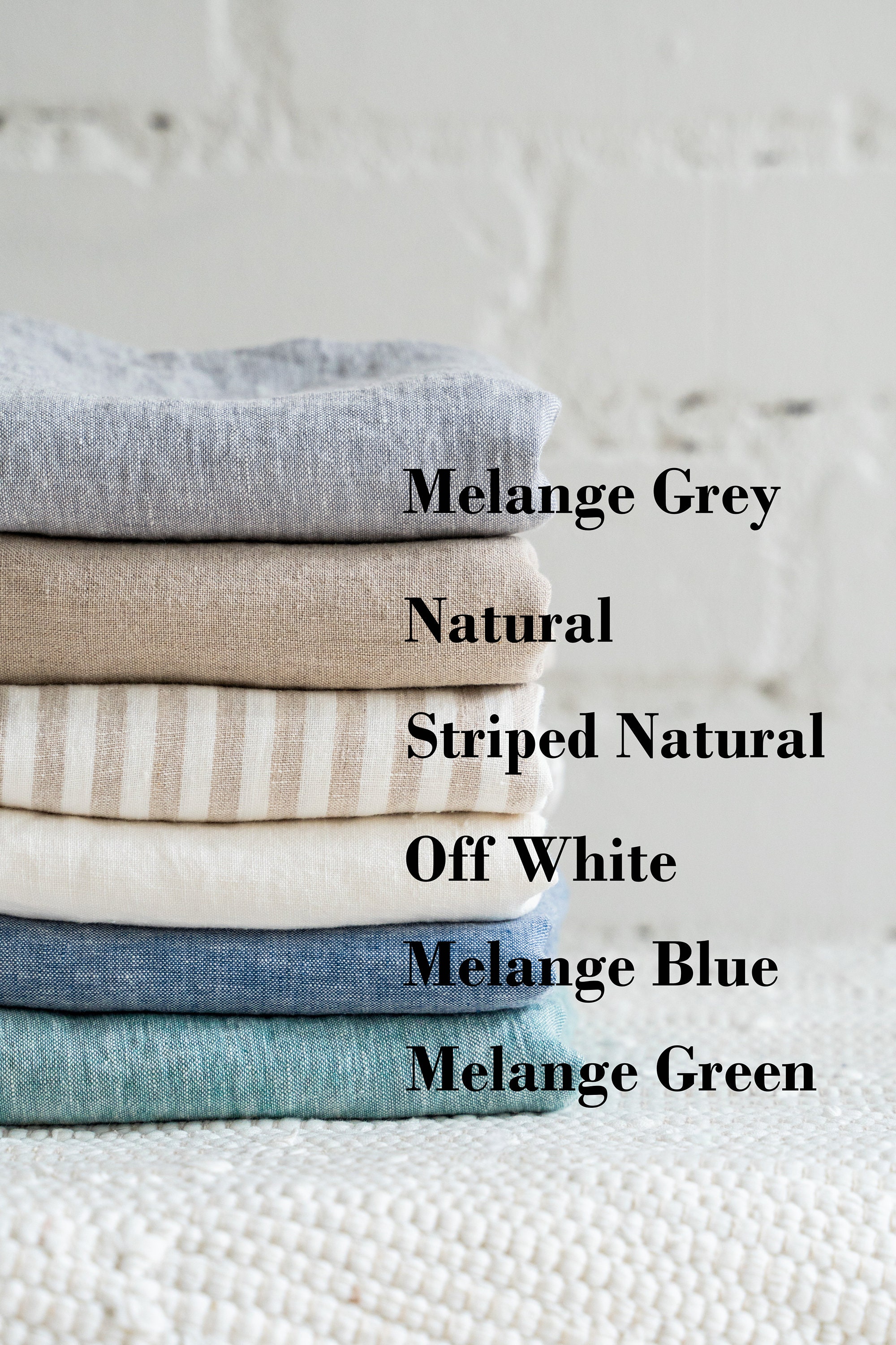 Funda de lino suelta. Cobertiza de muebles lavados grises. | Etsy