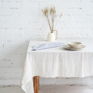 Sustainable linen tablecloths are a timeless kitchen accessory for any occasion - Easter, Thanksgiving, Christmas, Weddings and etc. Eco-friendly linen table cloths are a necessity in creating a beautiful cozy and luxurious home interior decor.