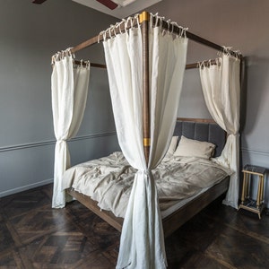 Anillo de cortina colgante de madera sin terminar para dormitorio y hogar,  sortija para cortinas, 10 piezas