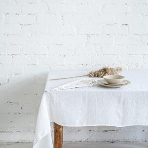 Sustainable linen tablecloths are a timeless kitchen accessory for any occasion - Easter, Thanksgiving, Christmas, Weddings and etc. Eco-friendly linen table cloths are a necessity in creating a beautiful cozy and luxurious home interior decor.