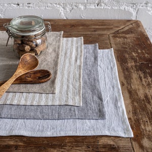 Linen napkins set of 4 6 8 10 12. Table napkin. Cloth napkins, linen tablecloth. Organic napkins. Holiday napkins image 4