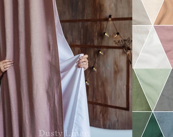 Linen Shower Curtain Elegance: Long Panels for Spa-Like Luxury. Elevate Farmhouse Style with Linen Bathroom Curtain Gift