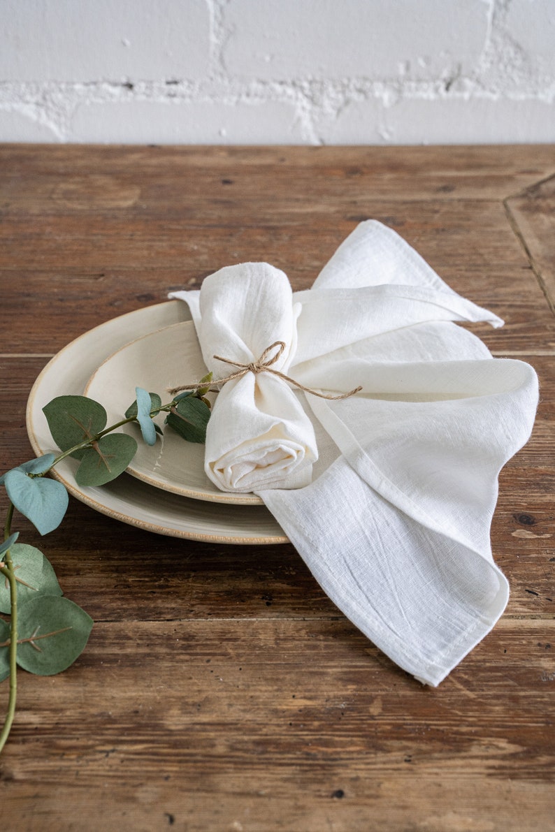 a plate with a napkin and a flower on it