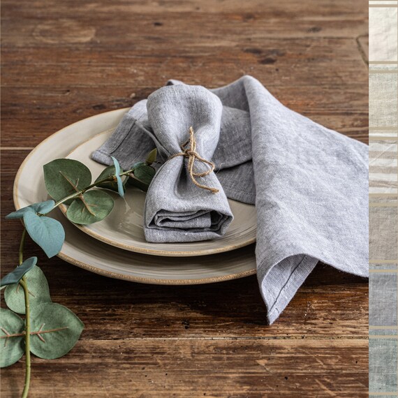 Cloth cocktail napkins. Grey - Buy online - MY DRAP