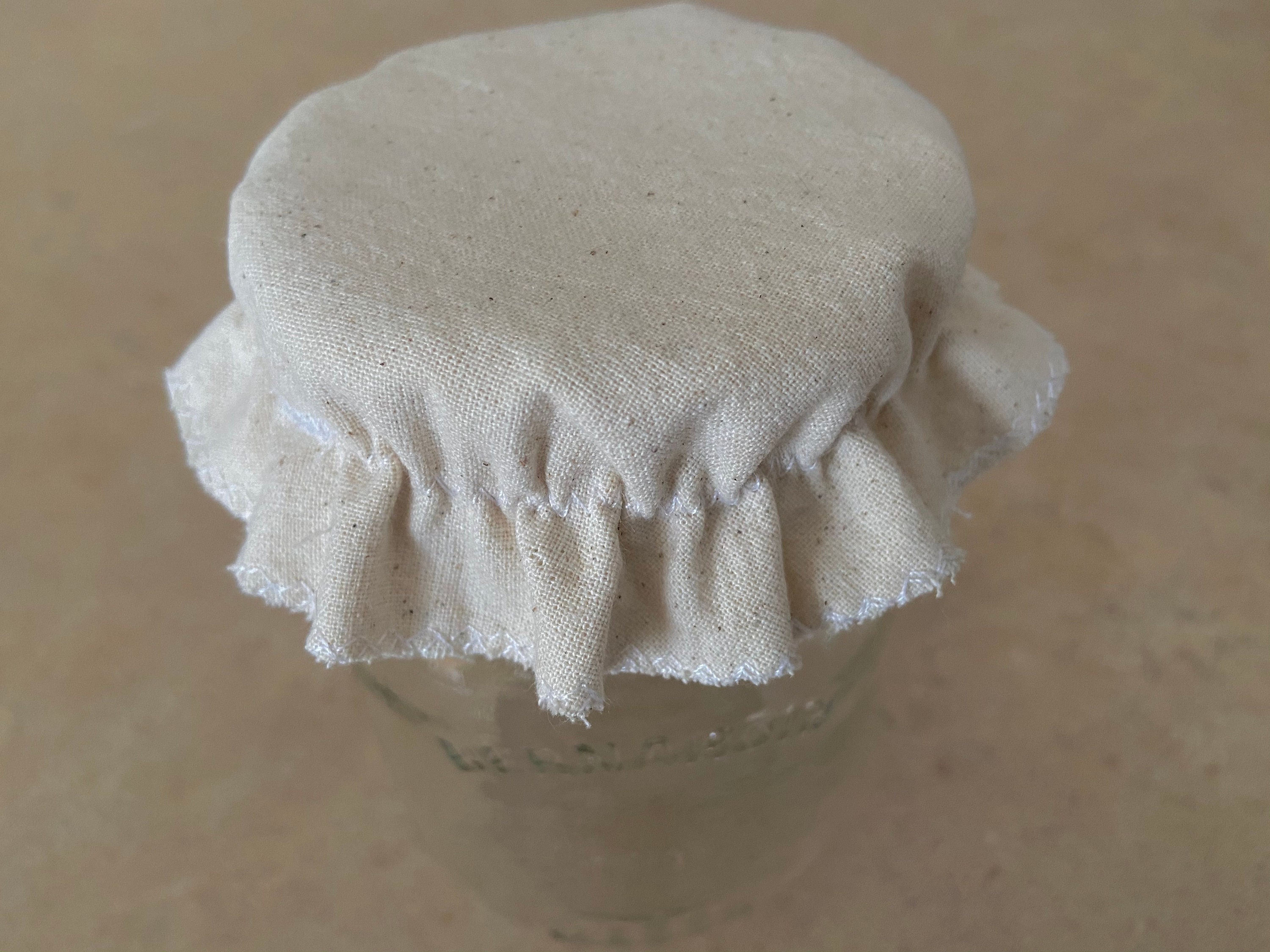 Organic Mason Jar Cover. Mason Jar Cap. Fabric Jar Cover. Etsy