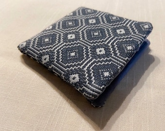 Geometric Wallet. Fabric ID Wallet. Men’s Wallet. Vegan Wallet.