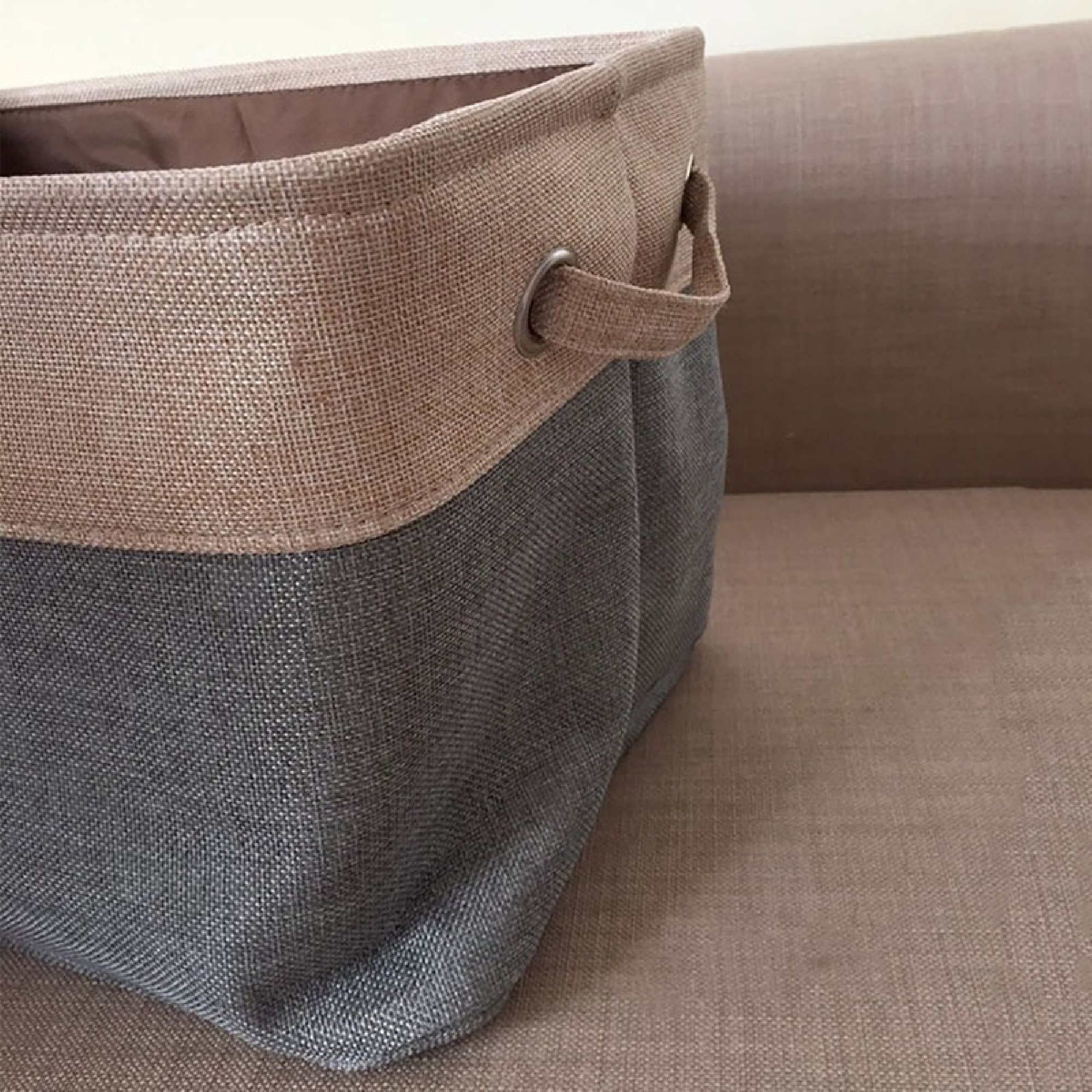 Coverless Cotton Linen Storage Baskets Doublelayer Storage Etsy