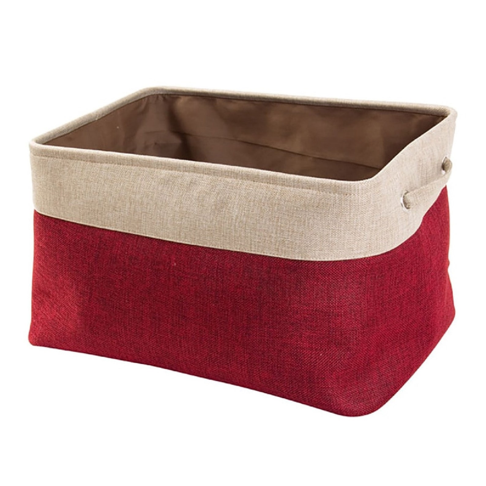 Coverless Cotton Linen Storage Baskets Doublelayer Storage Etsy