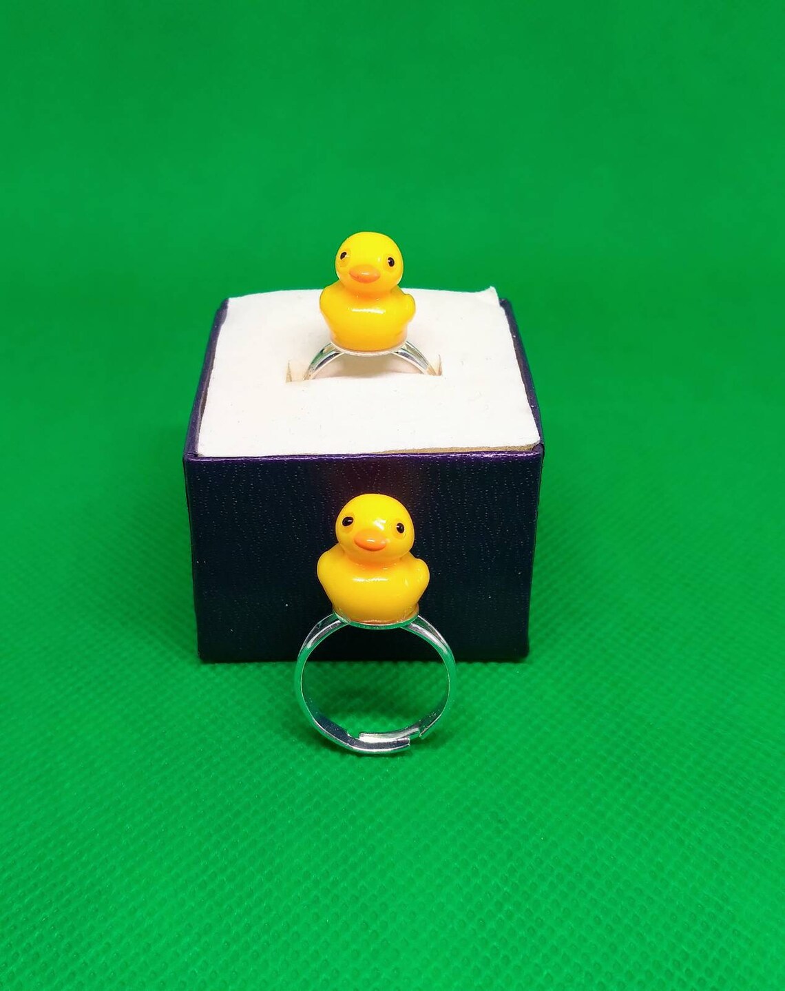 Kids Rubber Ducky Ring Duck Ring Yellow Ring Kids Duck Etsy