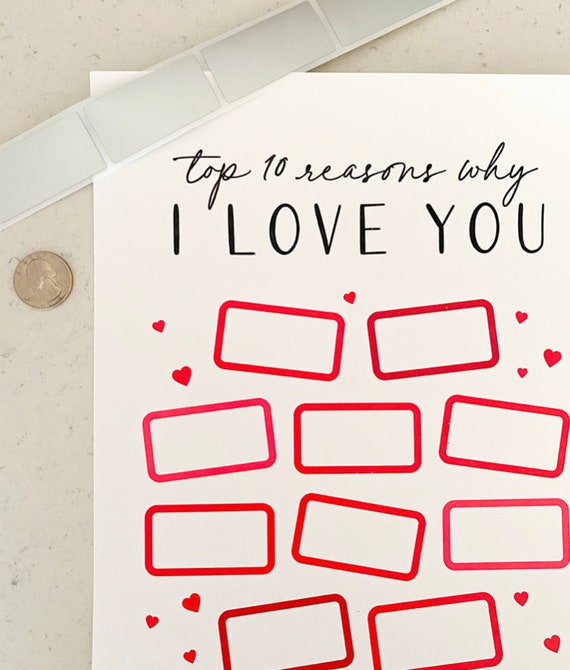 25 Reasons Why I Love You Book Reasons Why I Love You Birthday Gift  Anniversary Gift Valentine's Day Gift Gift for Boyfriend 