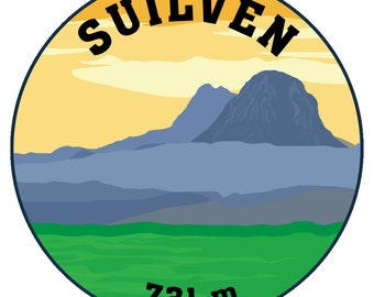 Suilvan Sticker | Scotland Mountain Adventure Sticker