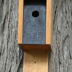 White Oak and Shou Sugi Ban Birdhouse image 8