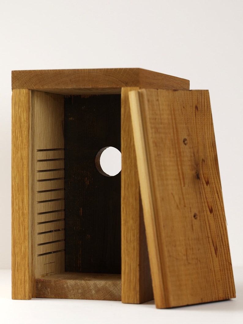 White Oak and Shou Sugi Ban Birdhouse image 6