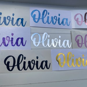 Personalised name stickers Different fonts For glasses, bottles, gift bags, kitchen and more. image 2