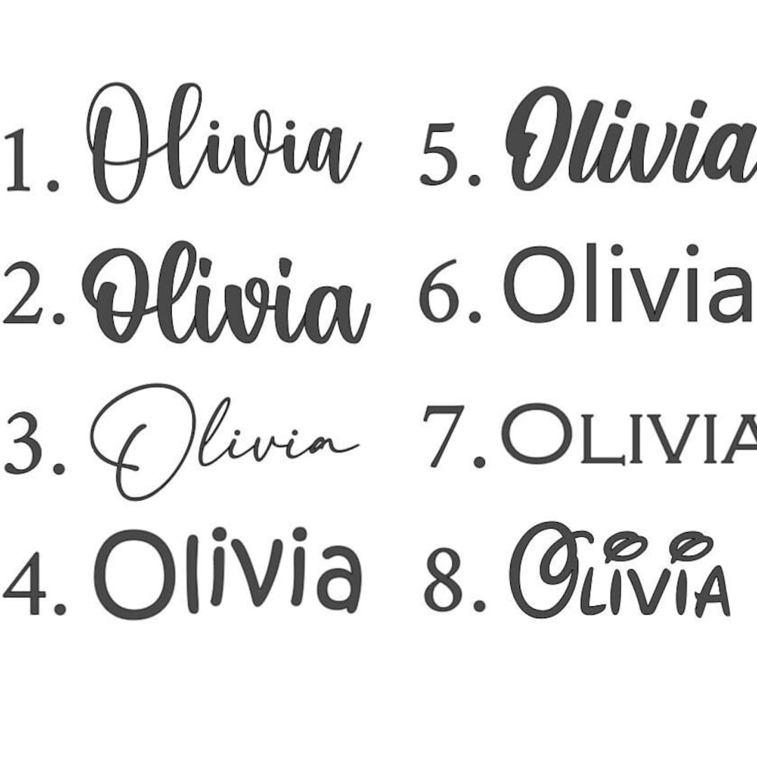 Personalised Name Stickers Different Fonts for Glasses, Bottles, Gift Bags, Kitchen and More
