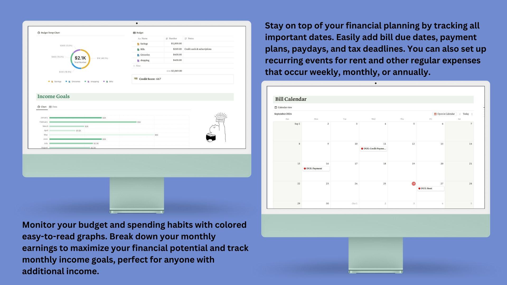 Notion Budget Tracker | Cute Notion Template | Personal Finance ...