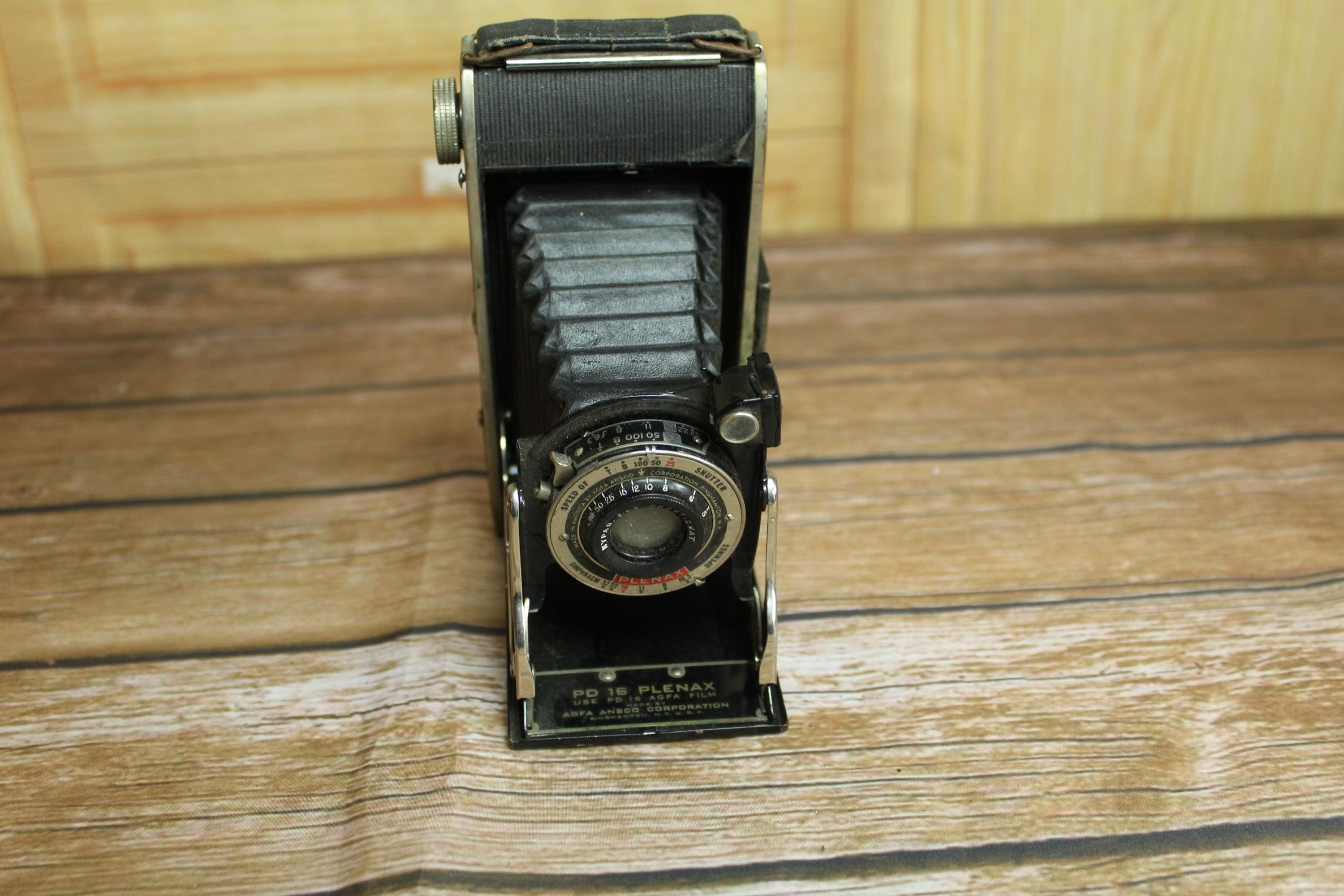 Vintage 1930s Plenax PD16 AGFA Folding Bellows Camera-ansco