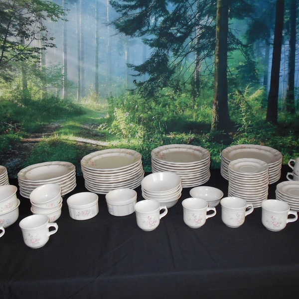 Vintage Pfaltzgraff Tea Rose Stoneware -Plates- Bowls-Ramekins - Teacups-Saucers- Replacement Dinnerware-Bulk Discounts