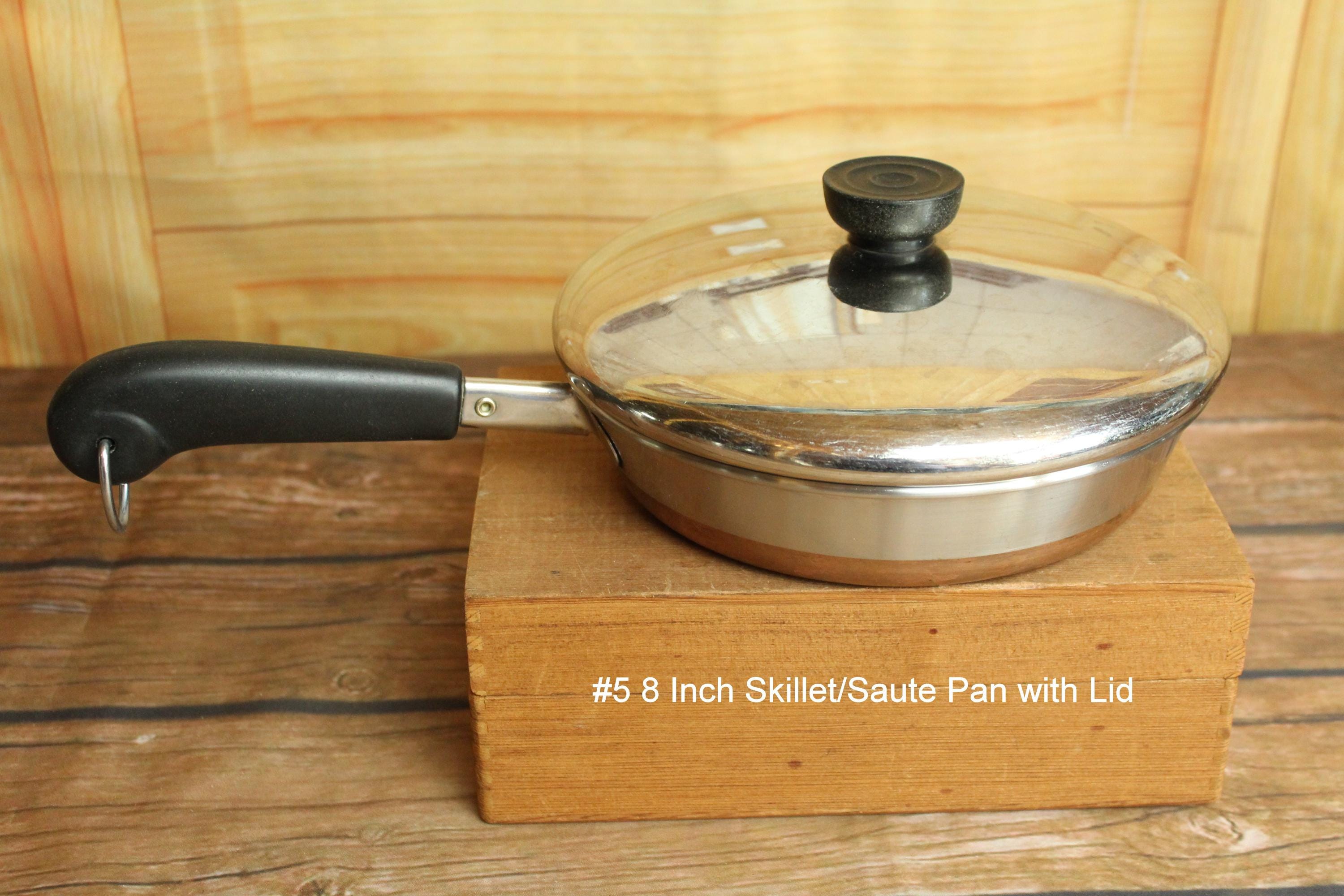 Vintage Revere Ware 3/4, 1 1/2, & 3 QT Sauce Pans - 4.5 QT Dutch