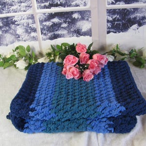 Hand Crafted Bed Runners- Teal Moss Mint Green -Blue Textured Diamond Stitch