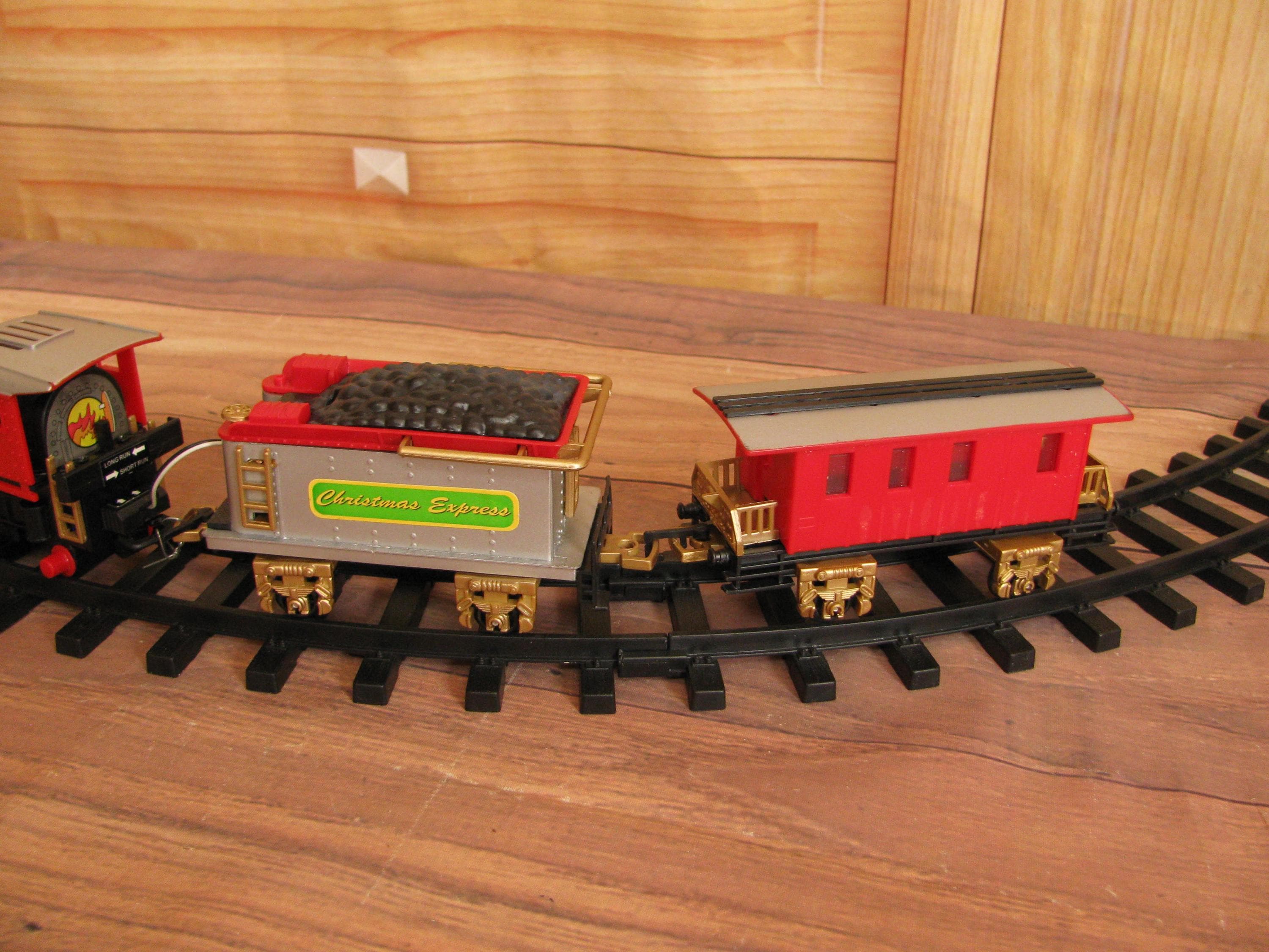 Vintage Holiday Express Christmas Tree Train-moves and Makes Train
