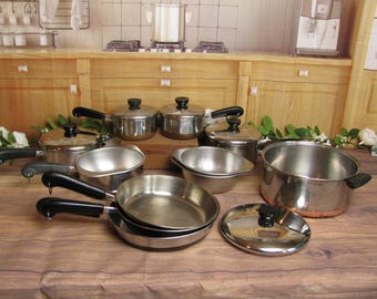 Ekco EHP Ultraease 2 Cookware, Made in USA, 7 Ply 304 Ss W
