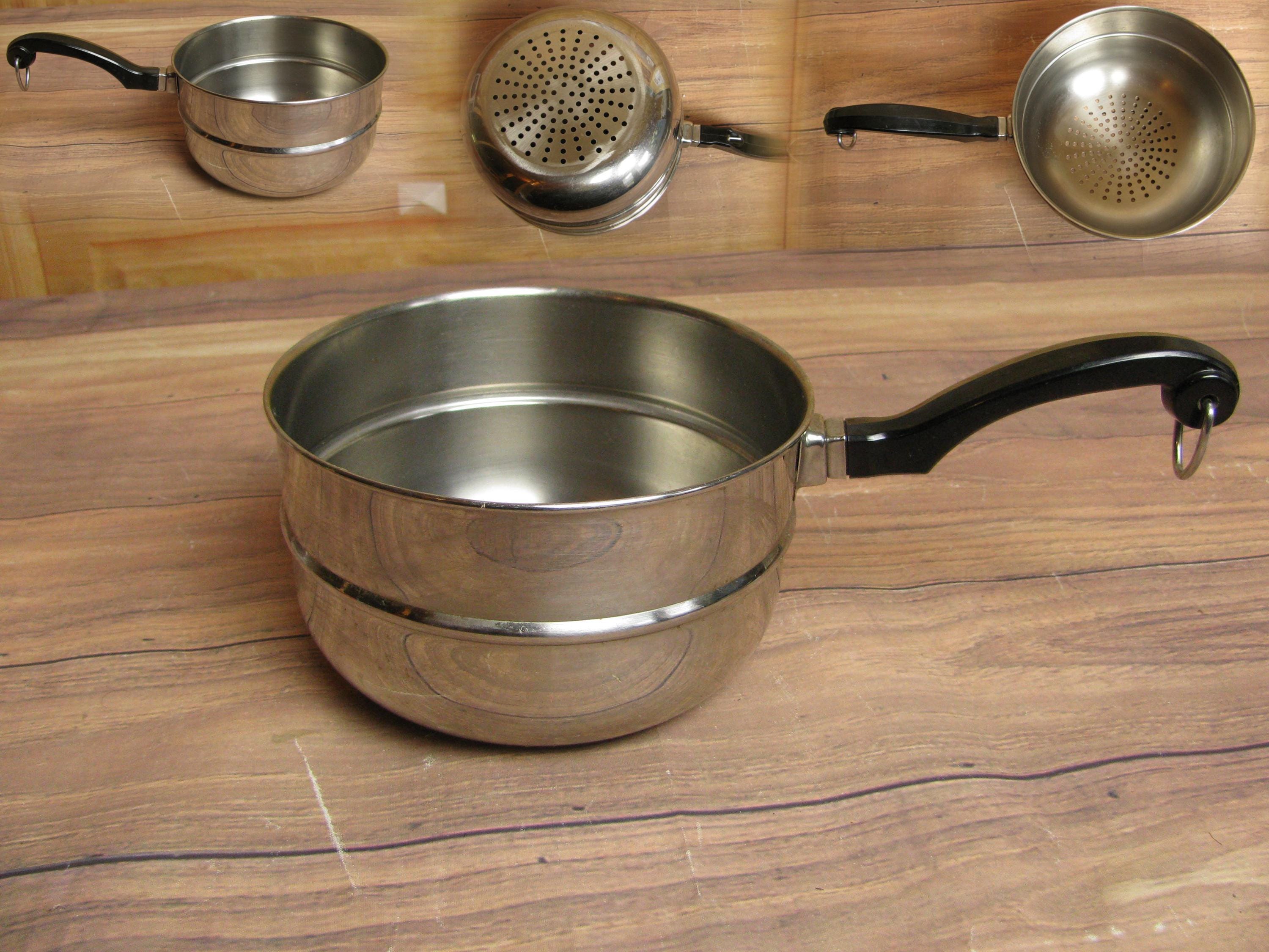 1970年代 Regal Ware リーガルウェア ビンテージ 鍋 USA製 Vintage Regal Ware Double Boiler/steamer Set- 8 QT Premier/wear