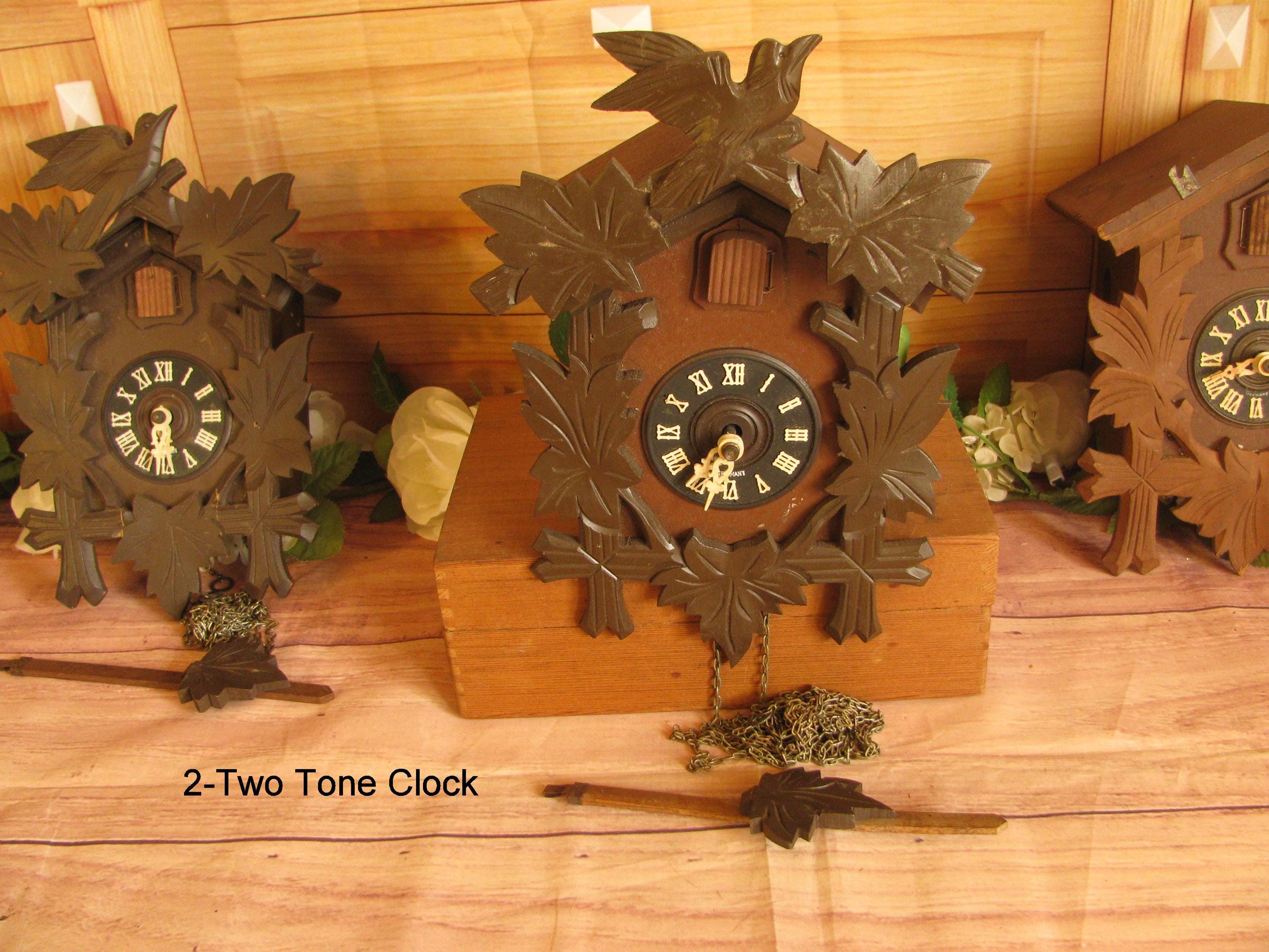 木製カッコウ時計 ダークブラウン made in west Garmany Vintage German Black Forest Cuckoo Clock Restoration- Repair Parts